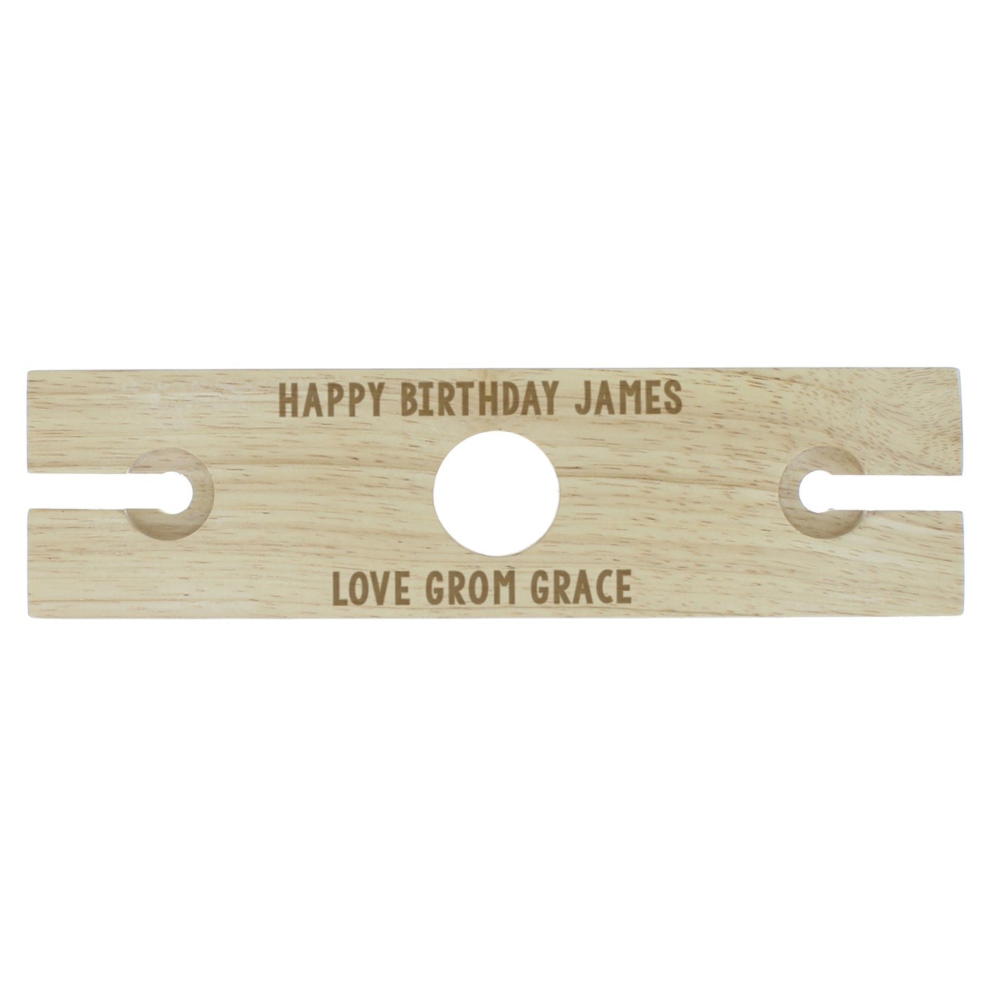 Personalised Free Text Wine Glass & Bottle Holder - MK&JD Gifts