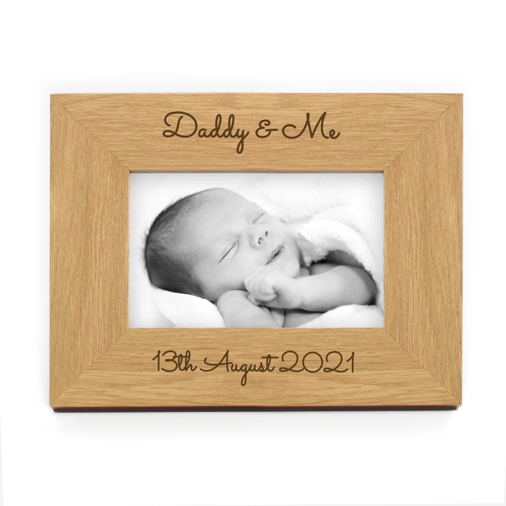 Personalised Free Text 6x4 Wooden Photo Frame - MK&JD Gifts