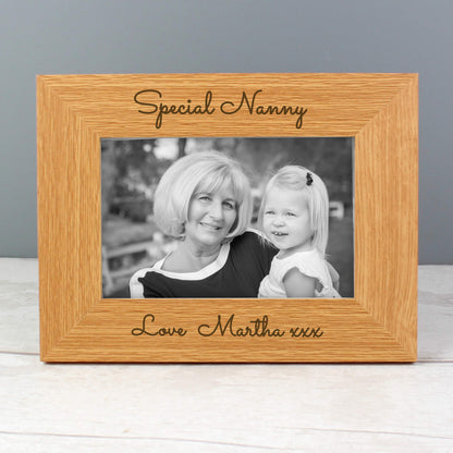 Personalised Free Text 6x4 Wooden Photo Frame - MK&JD Gifts