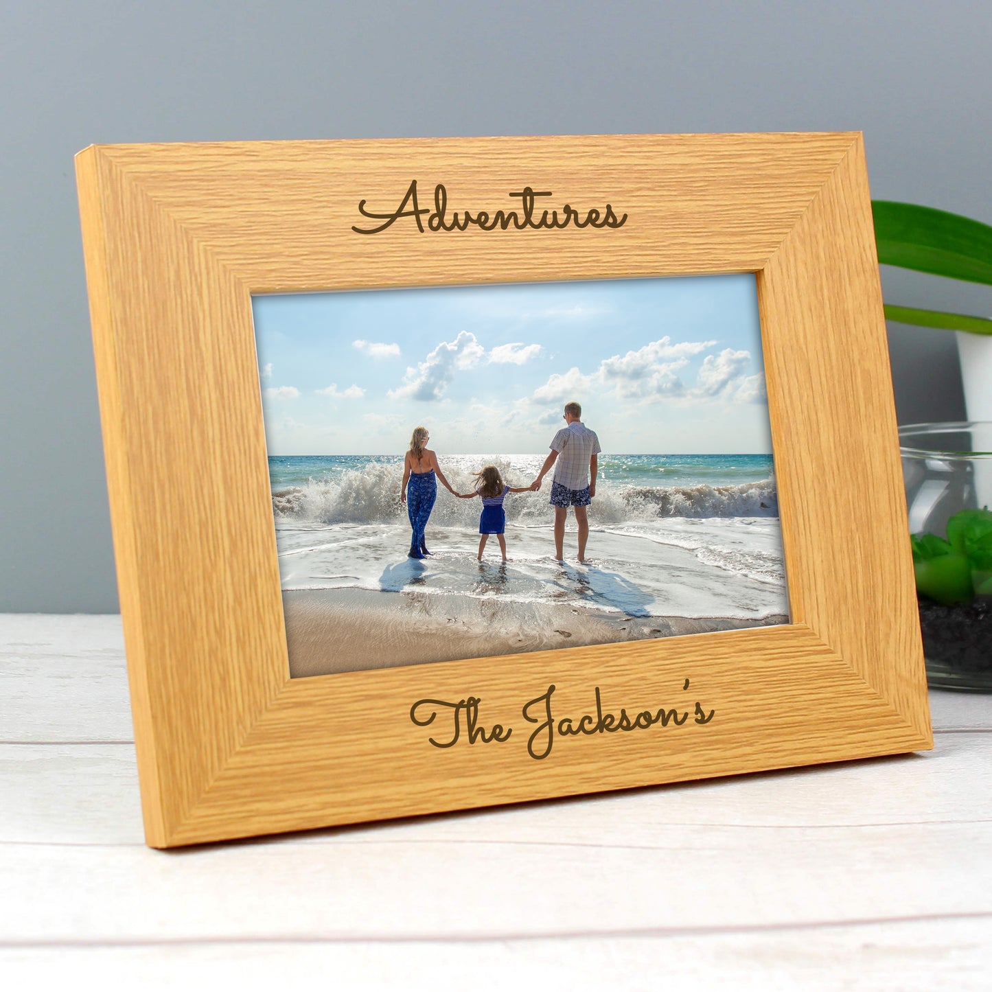 Personalised Free Text 6x4 Wooden Photo Frame - MK&JD Gifts