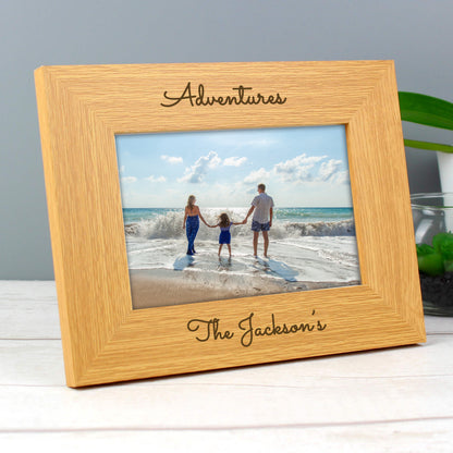 Personalised Free Text 6x4 Wooden Photo Frame - MK&JD Gifts