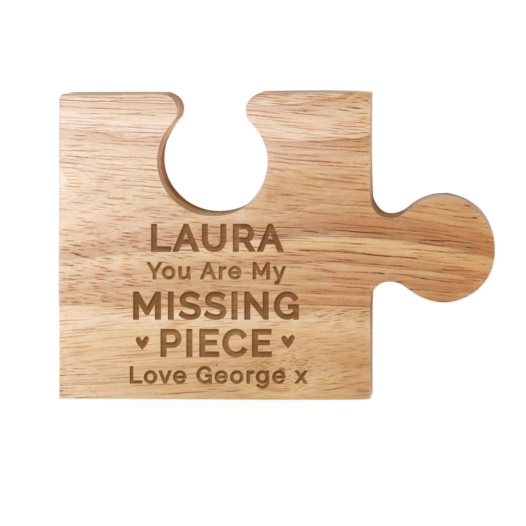 Personalised My Missing Piece Jigsaw Piece - MK&JD Gifts