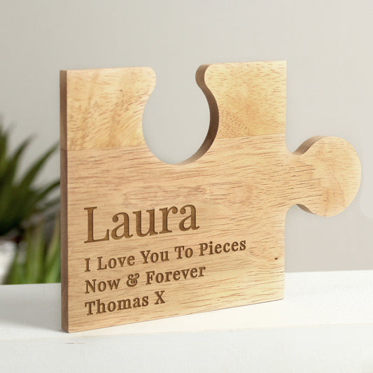 Personalised Free Text Jigsaw Piece - MK&JD Gifts