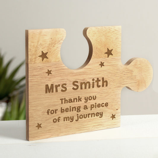 Personalised Star Design Jigsaw Piece - MK&JD Gifts