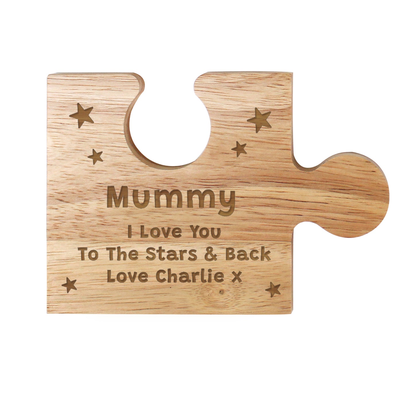 Personalised Star Design Jigsaw Piece - MK&JD Gifts