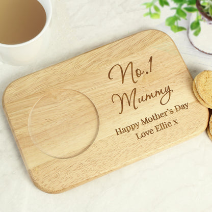 Personalised Free Text Wooden Coaster Tray - MK&JD Gifts