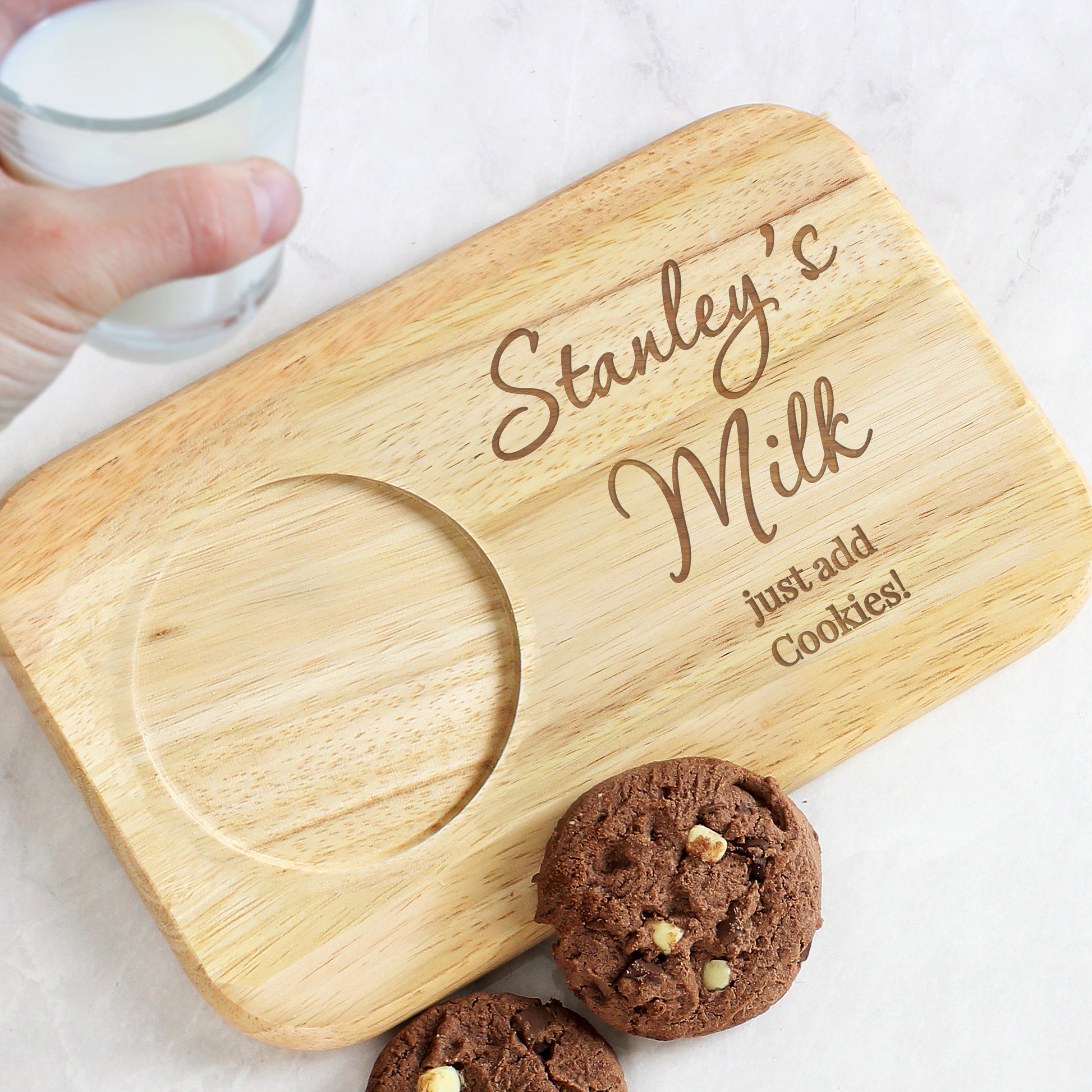 Personalised Free Text Wooden Coaster Tray - MK&JD Gifts