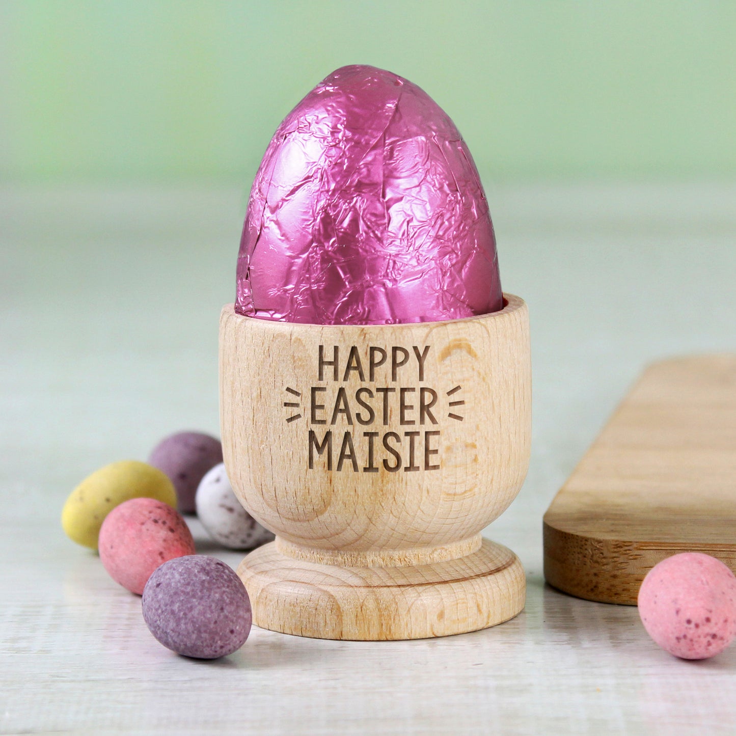 Personalised Wooden Egg Cup - MK&JD Gifts