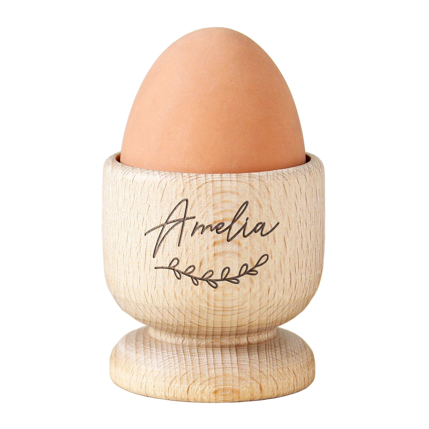 Personalised Name Wooden Egg Cup - MK&JD Gifts