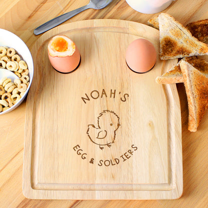 Personalised Chick Egg & Toast Board - MK&JD Gifts