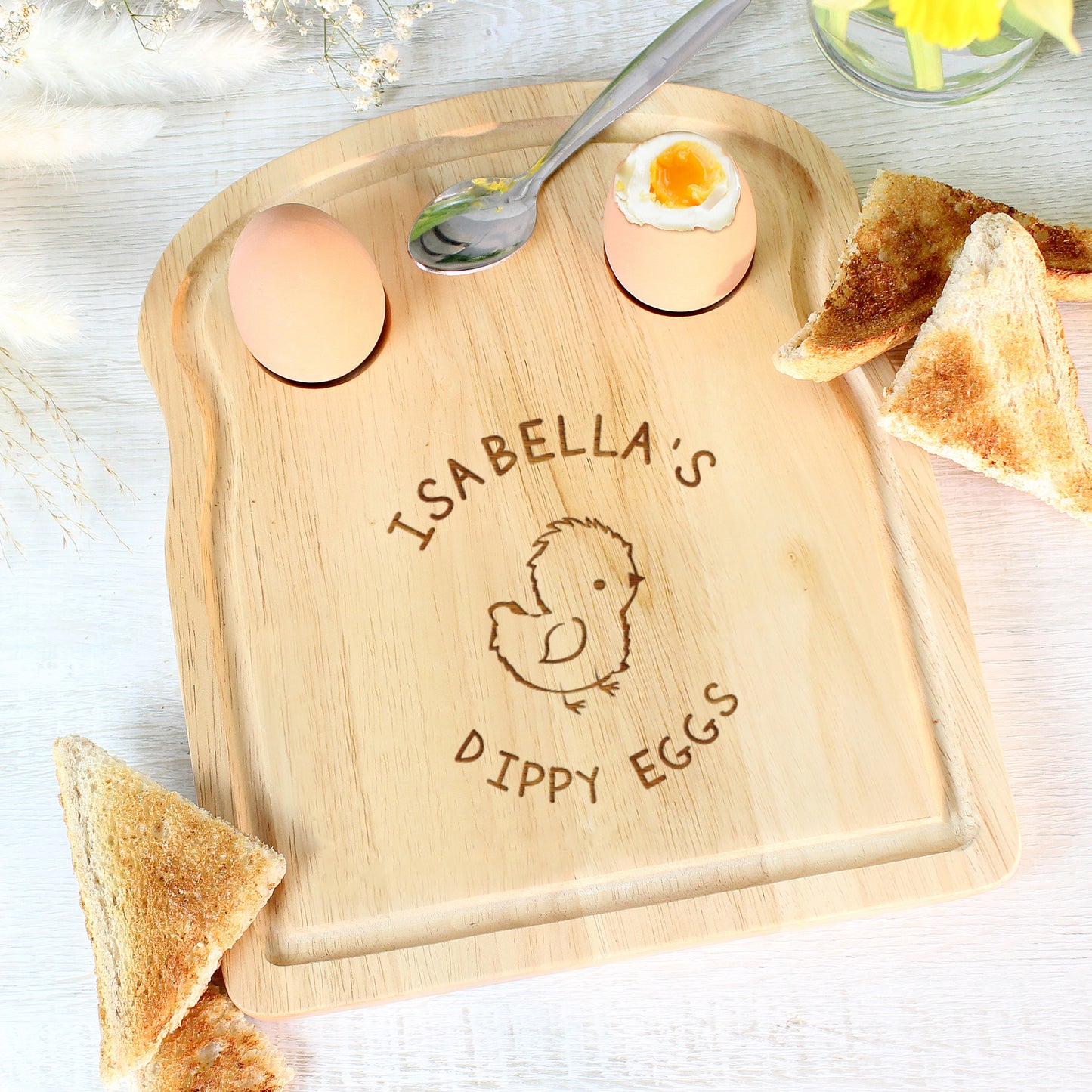 Personalised Chick Egg & Toast Board - MK&JD Gifts