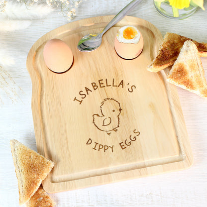 Personalised Chick Egg & Toast Board - MK&JD Gifts