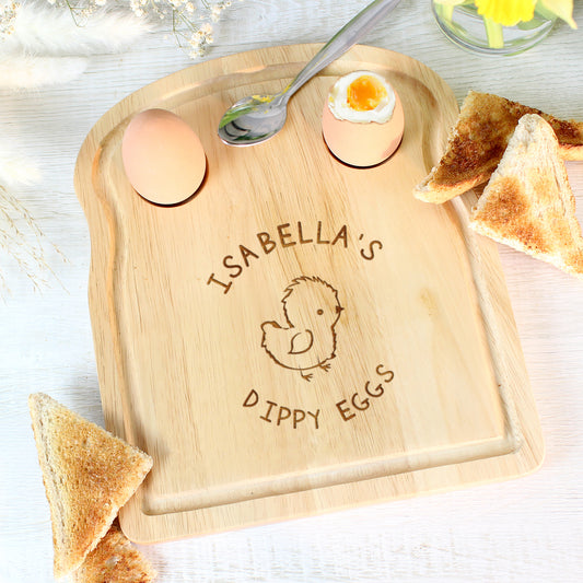 Personalised Chick Egg & Toast Board - MK&JD Gifts
