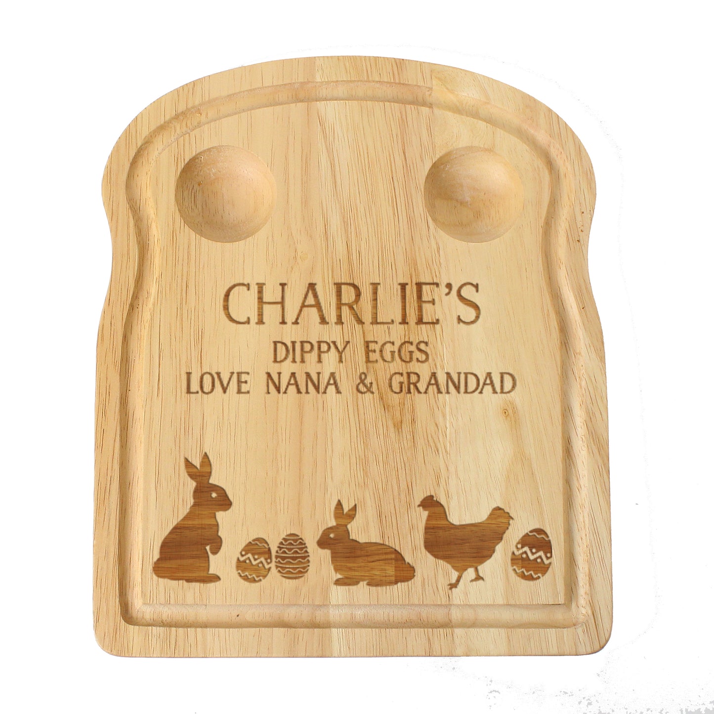 Personalised Spring Egg & Toast Board - MK&JD Gifts