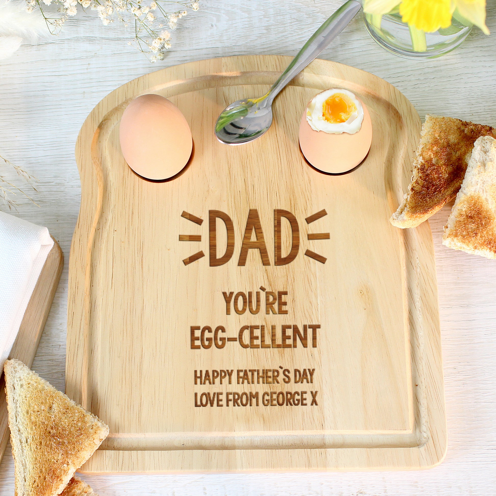 Personalised Free Text Egg & Toast Board - MK&JD Gifts