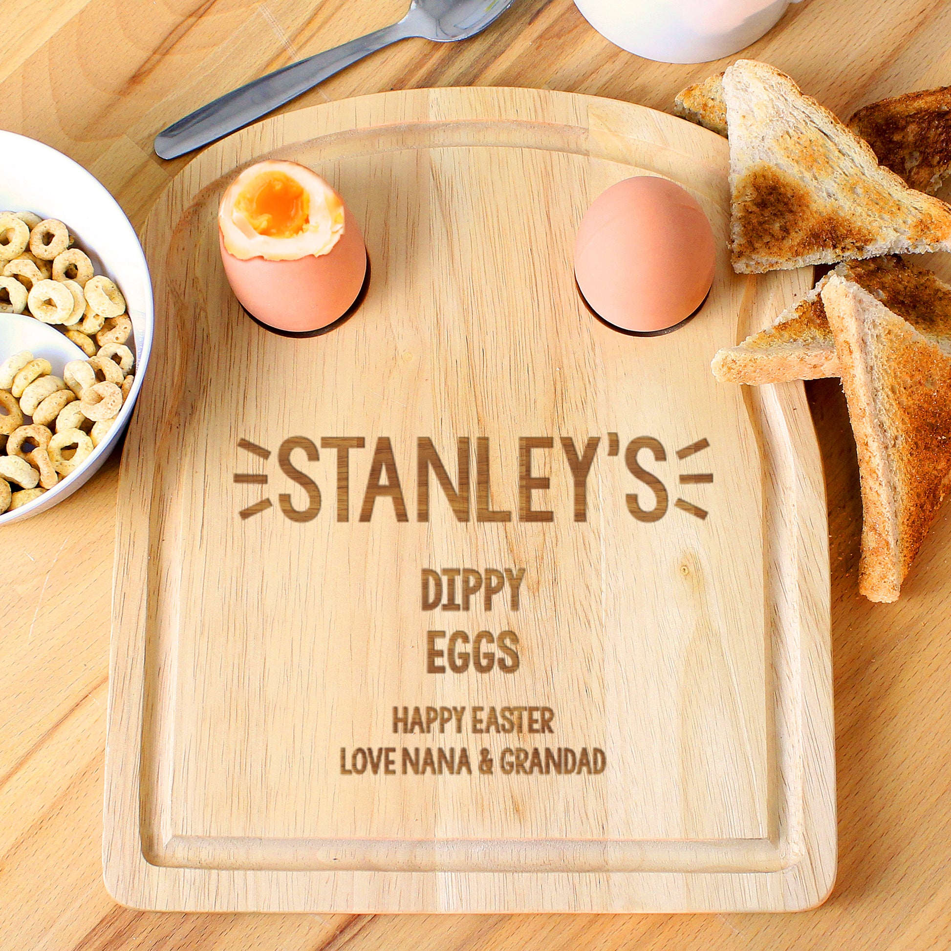Personalised Free Text Egg & Toast Board - MK&JD Gifts