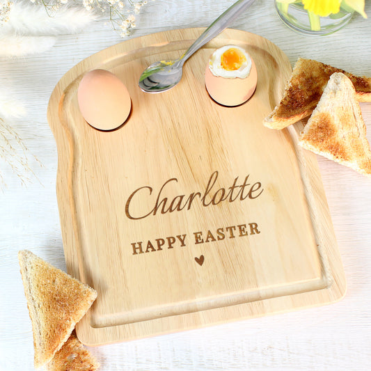 Personalised Heart Egg & Toast Board