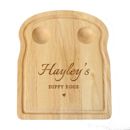 Personalised Heart Egg & Toast Board - MK&JD Gifts
