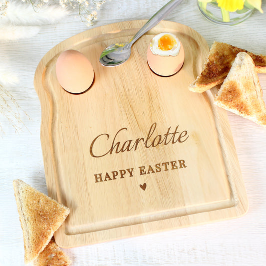 Personalised Heart Egg & Toast Board - MK&JD Gifts