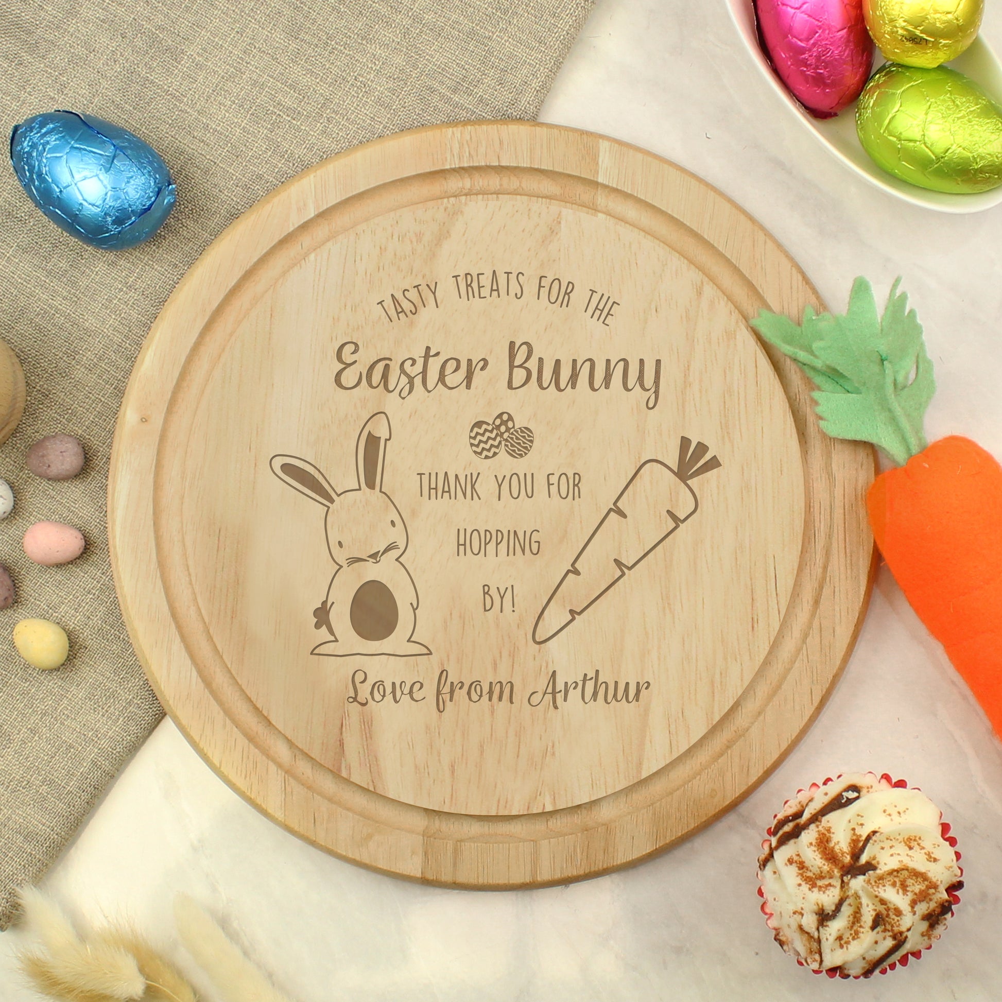 Personalised Easter Bunny Treat Board - MK&JD Gifts