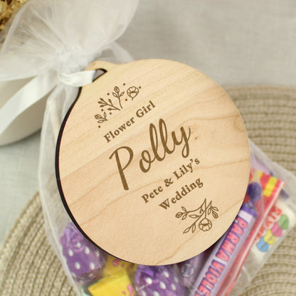 Personalised Wedding Party Wooden Tag - MK&JD Gifts