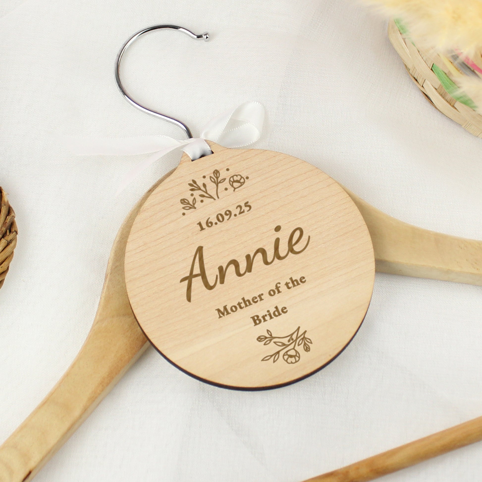 Personalised Wedding Party Wooden Tag - MK&JD Gifts