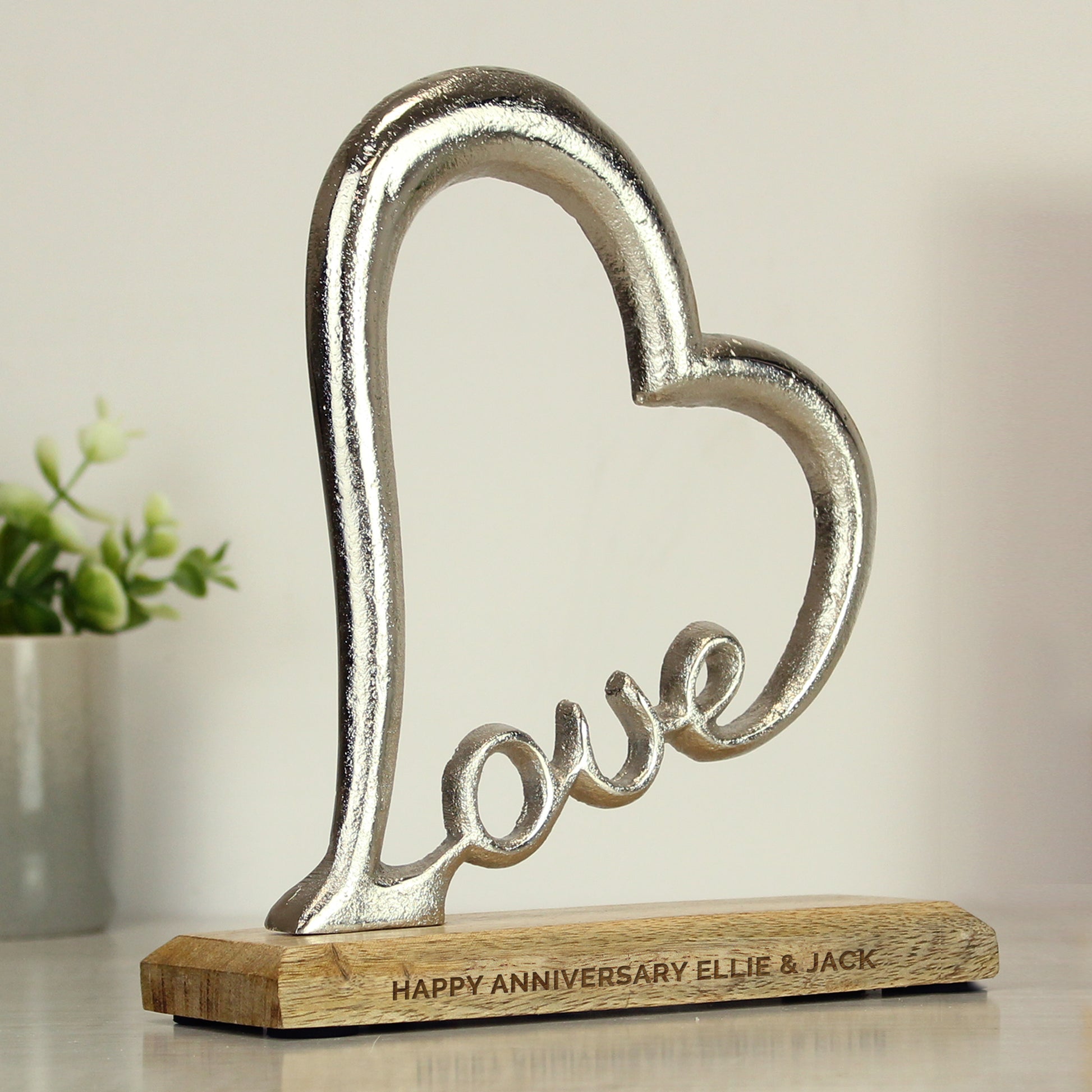 Personalised Love Heart Ornament - MK&JD Gifts