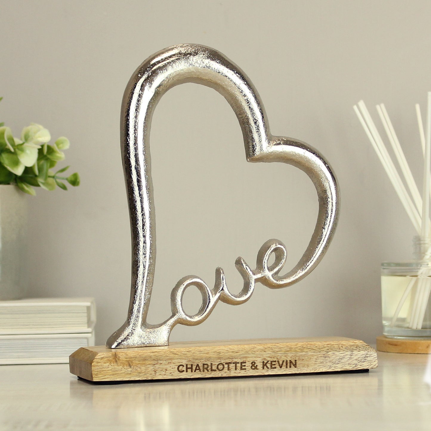 Personalised Love Heart Ornament - MK&JD Gifts