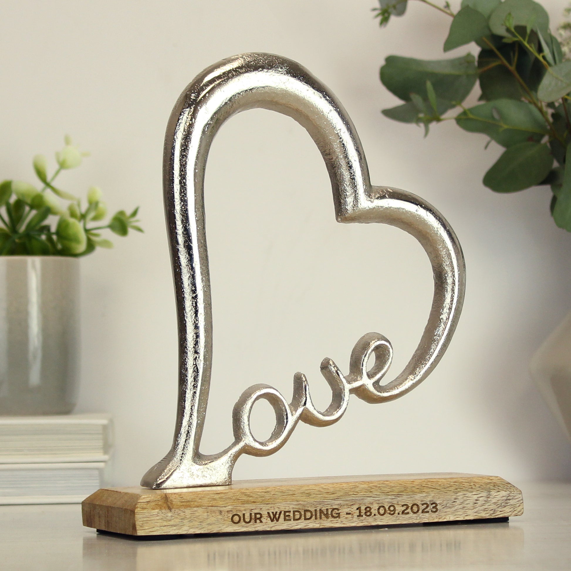 Personalised Love Heart Ornament - MK&JD Gifts