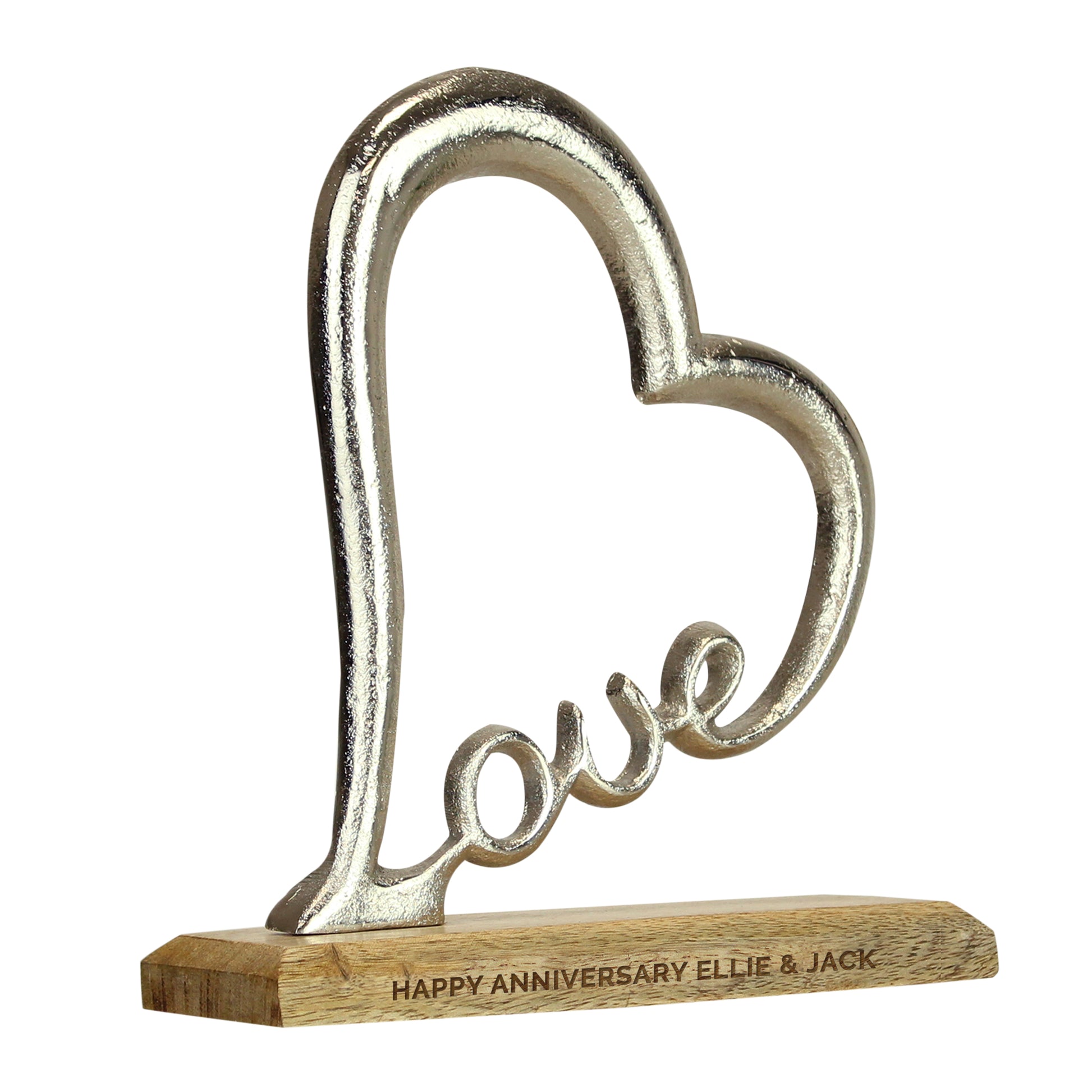 Personalised Love Heart Ornament - MK&JD Gifts