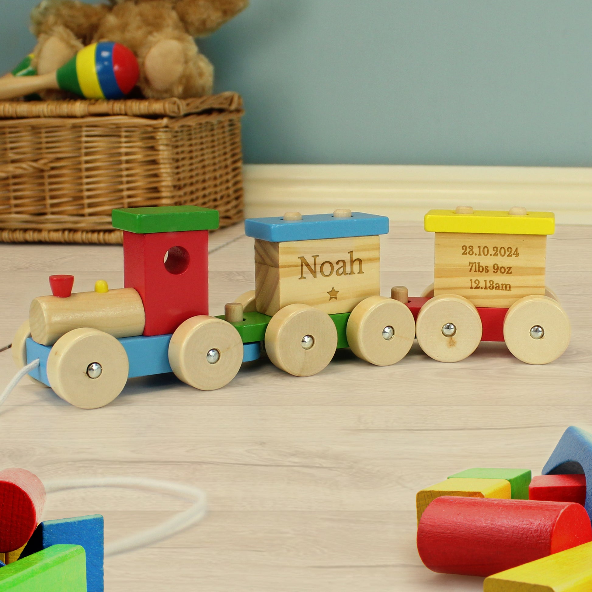 Personalised Wooden Toy Train - MK&JD Gifts
