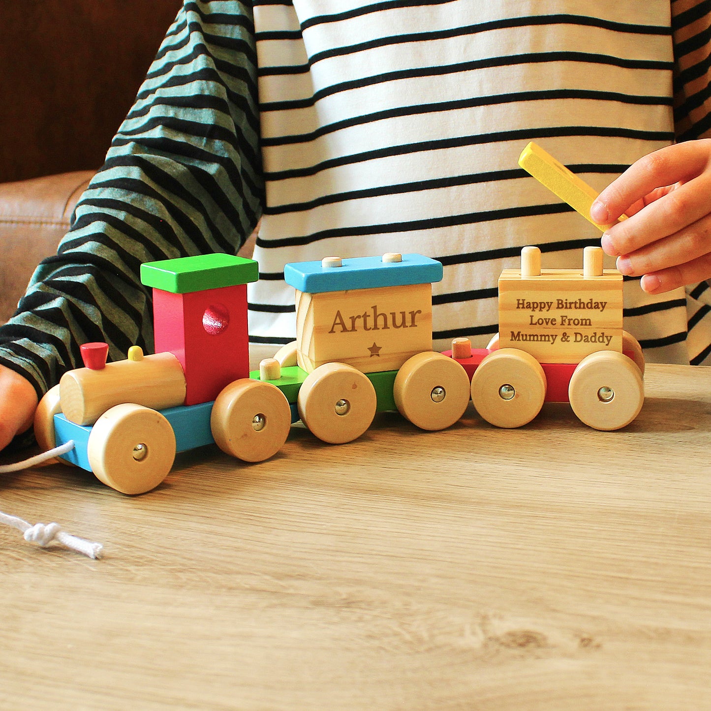 Personalised Wooden Toy Train - MK&JD Gifts