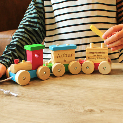 Personalised Wooden Toy Train - MK&JD Gifts