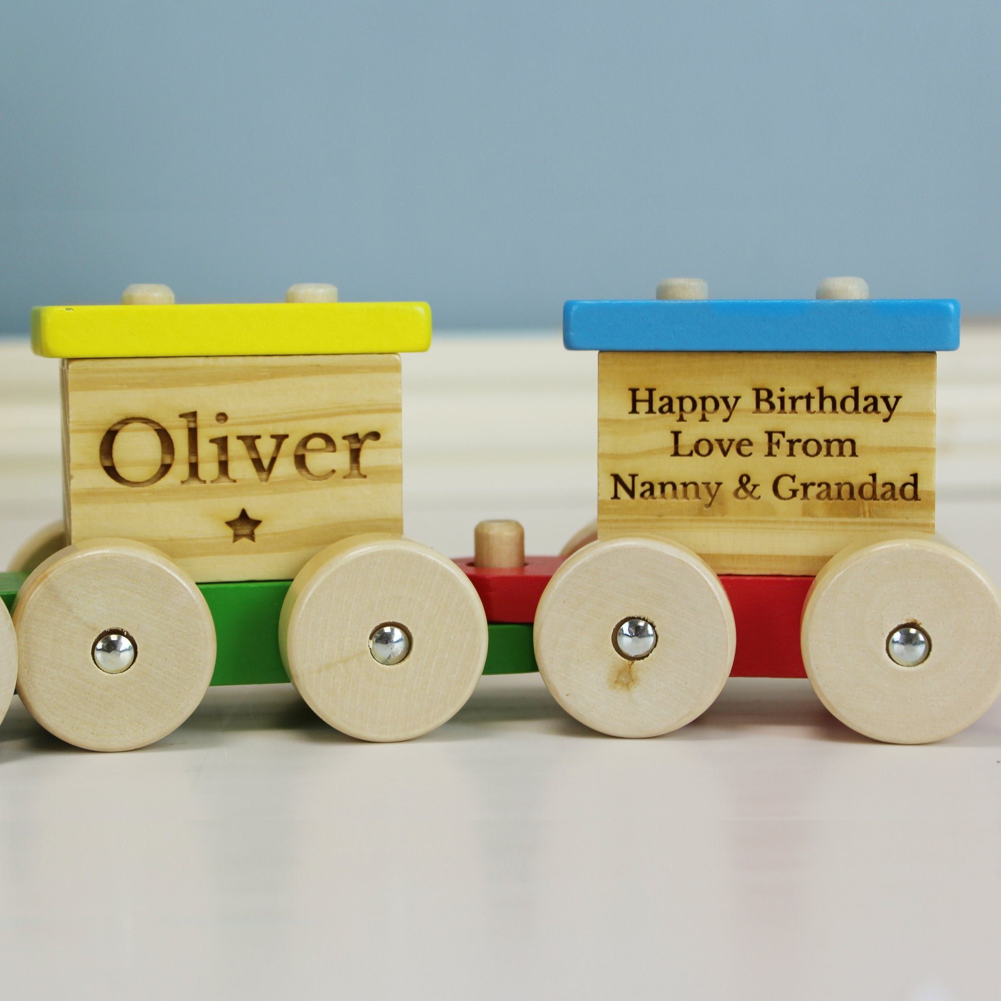 Personalised Wooden Toy Train - MK&JD Gifts