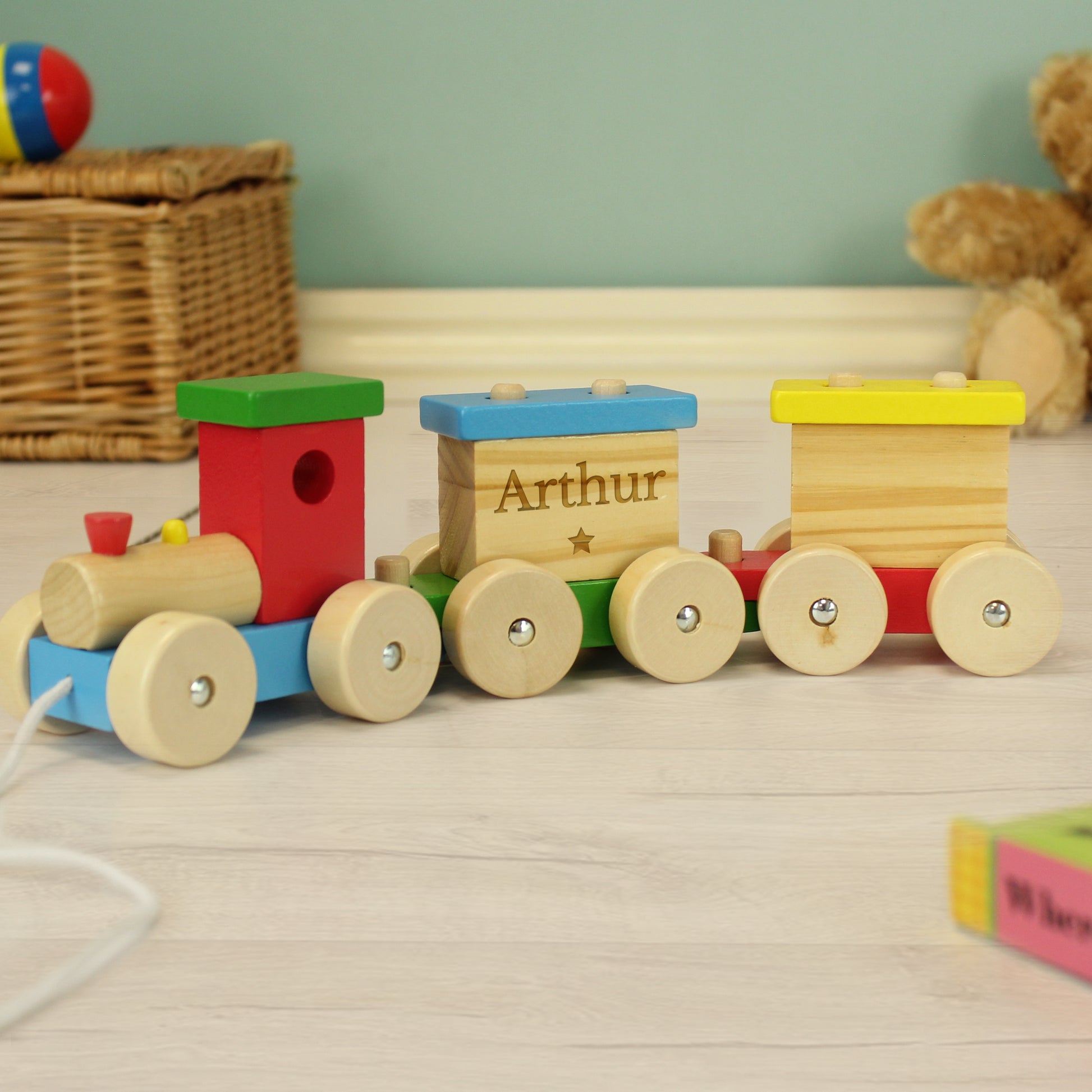 Personalised Wooden Toy Train - MK&JD Gifts