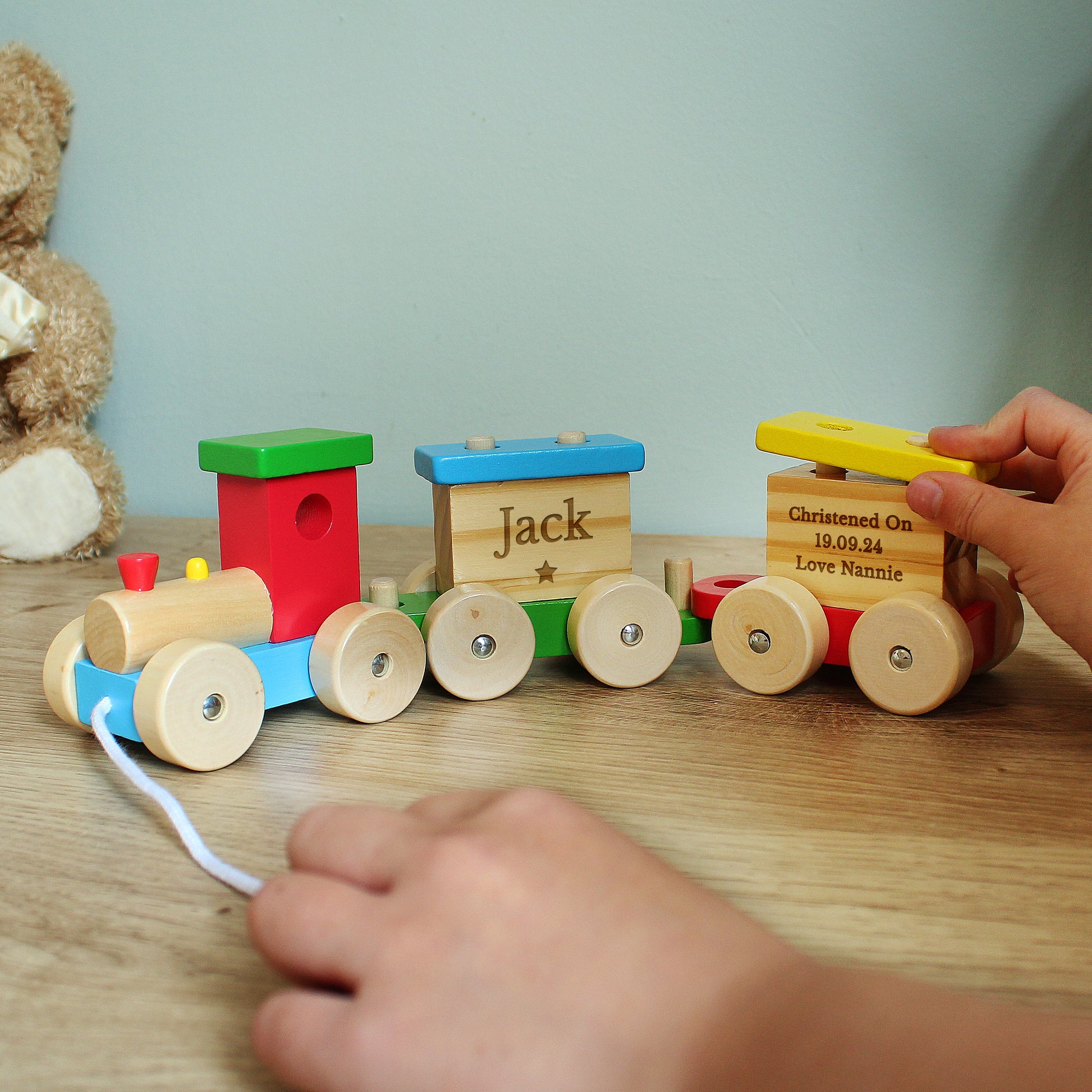 Personalised Wooden Toy Train - MK&JD Gifts