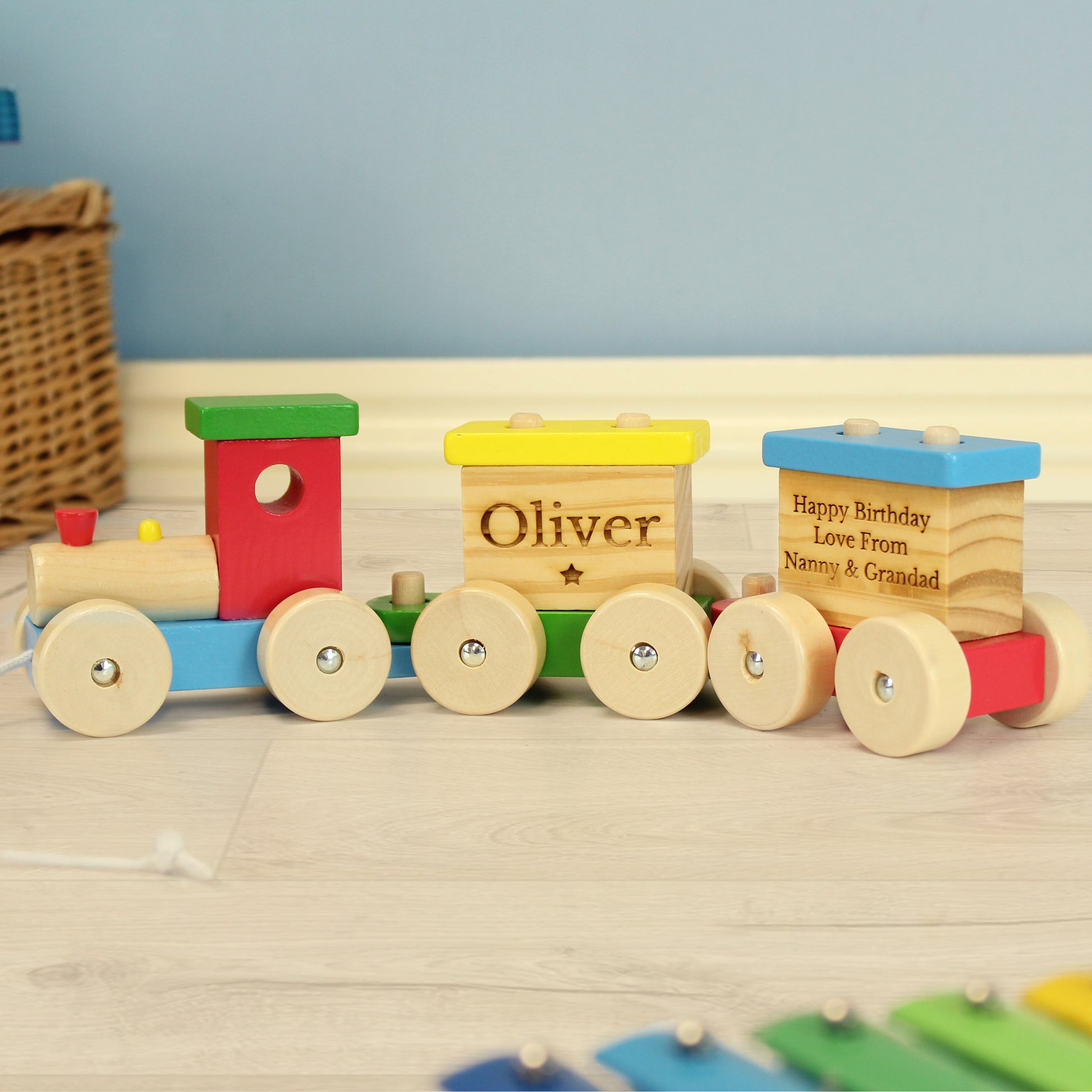Personalised Wooden Toy Train - MK&JD Gifts