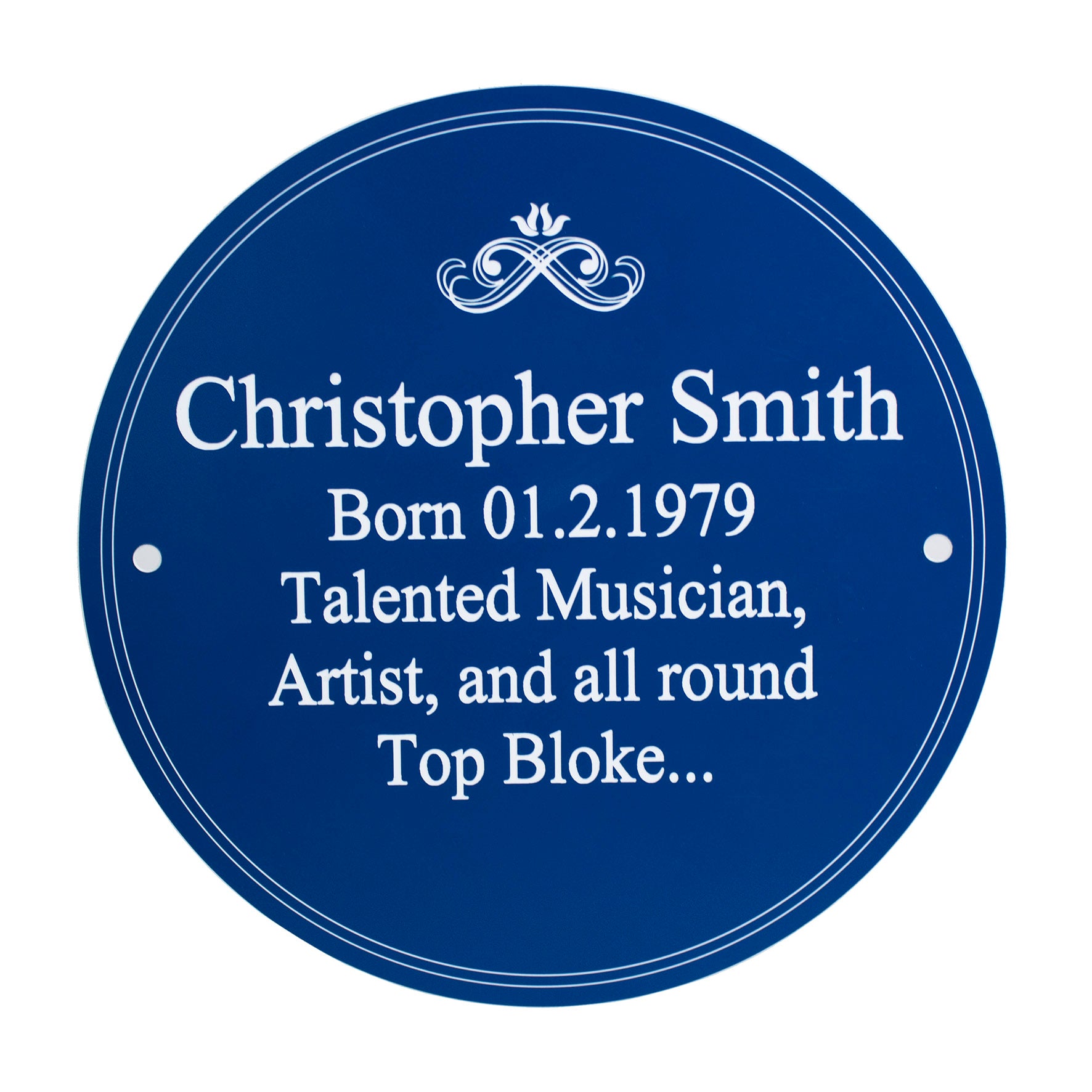 Personalised Heritage Plaque - MK&JD Gifts
