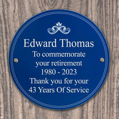 Personalised Heritage Plaque - MK&JD Gifts