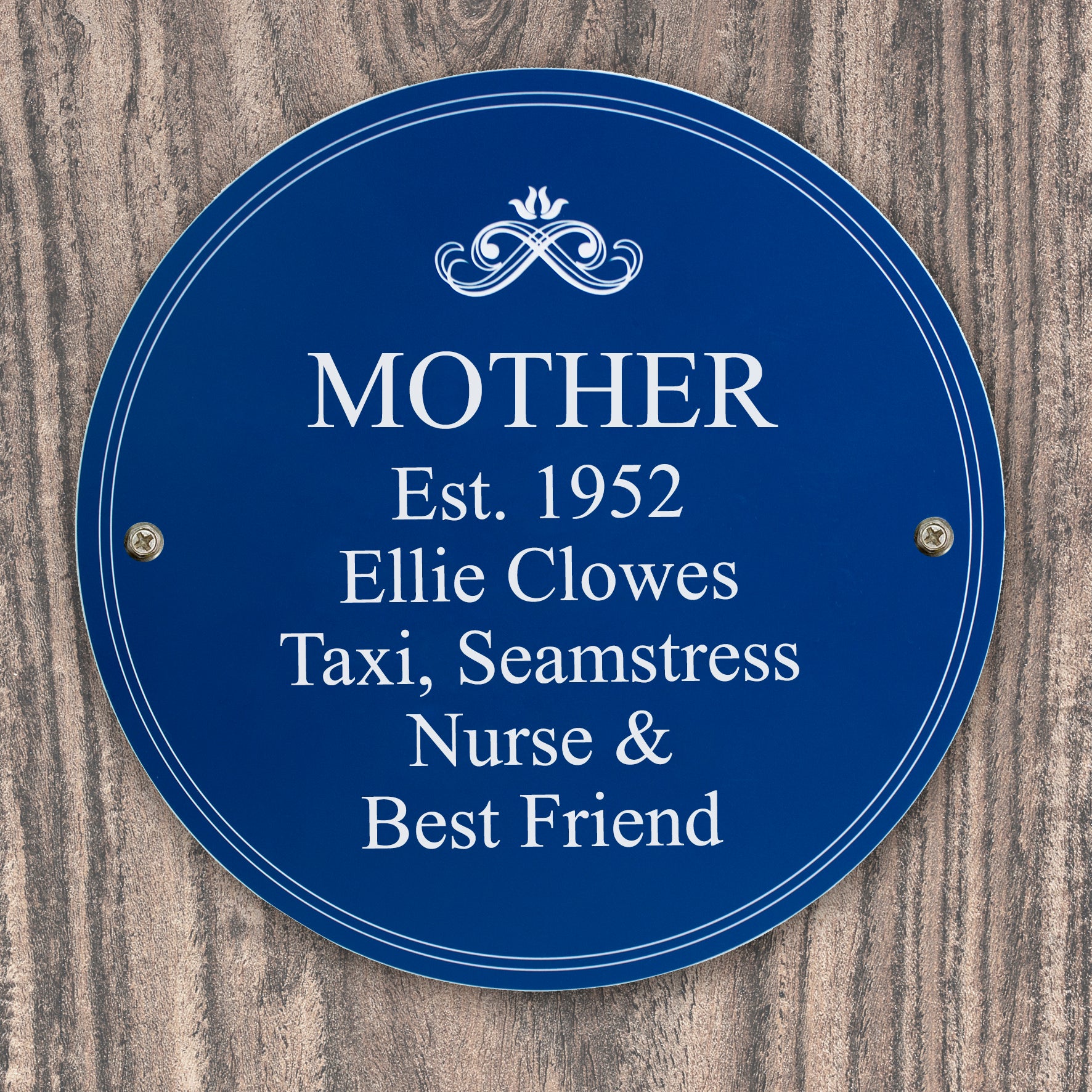 Personalised Heritage Plaque - MK&JD Gifts