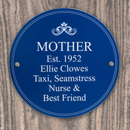 Personalised Heritage Plaque - MK&JD Gifts