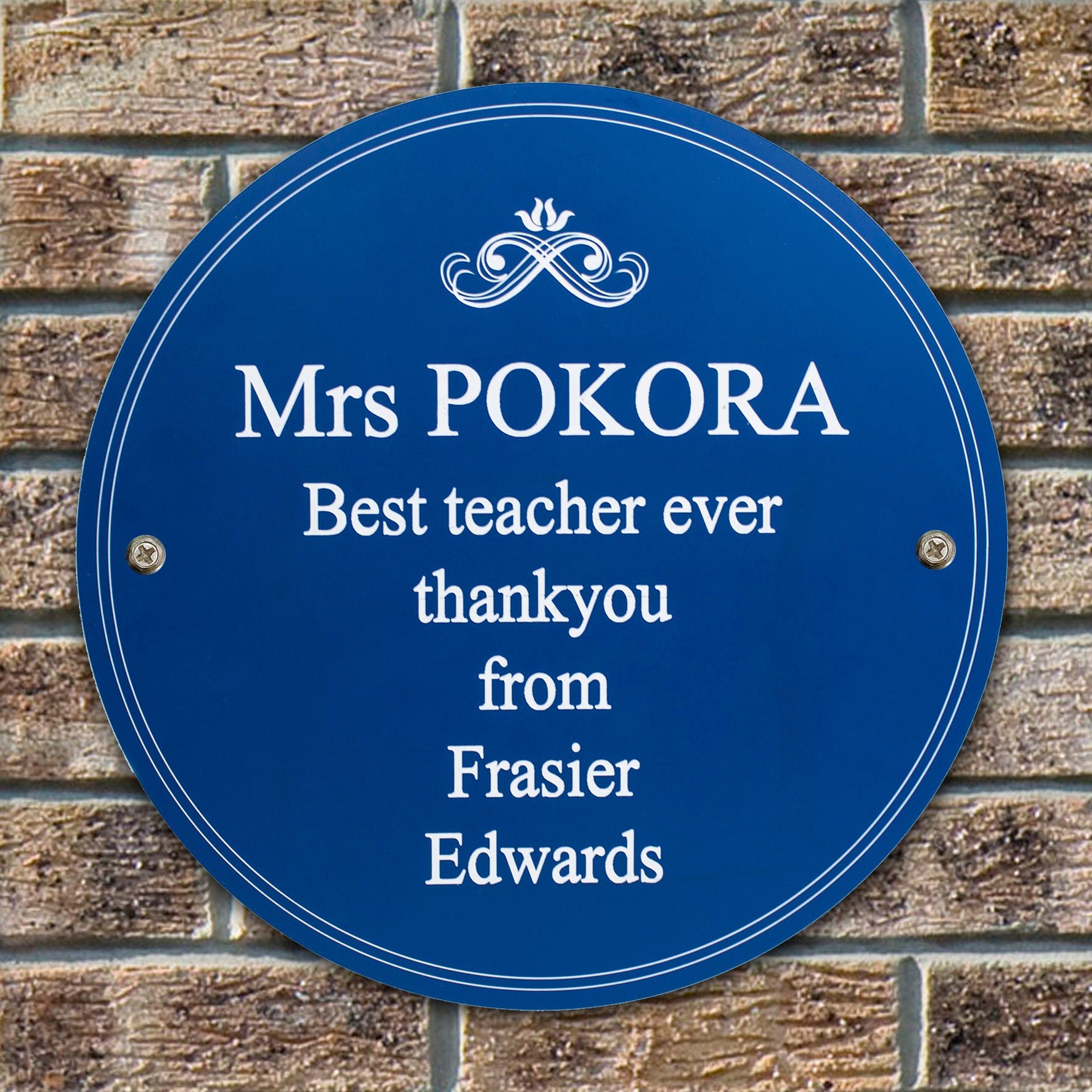 Personalised Heritage Plaque - MK&JD Gifts