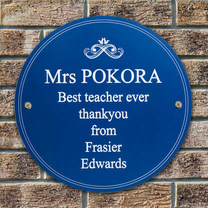 Personalised Heritage Plaque - MK&JD Gifts
