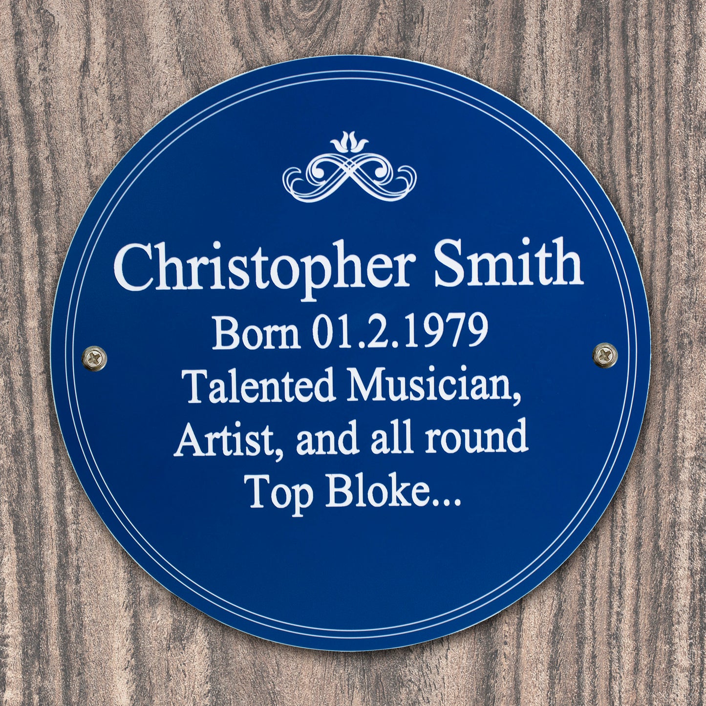 Personalised Heritage Plaque - MK&JD Gifts