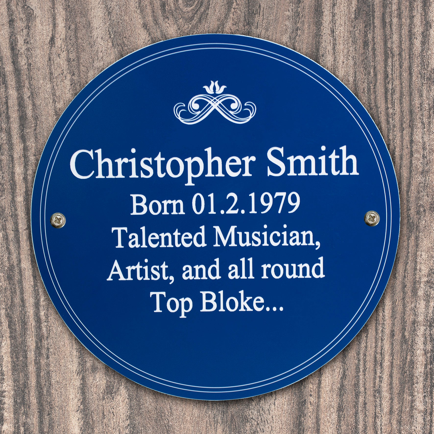 Personalised Heritage Plaque - MK&JD Gifts