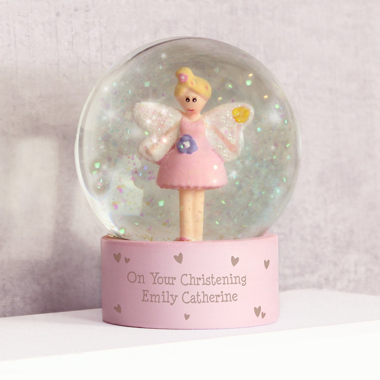 Personalised Fairy Glitter Snow Globe - MK&JD Gifts