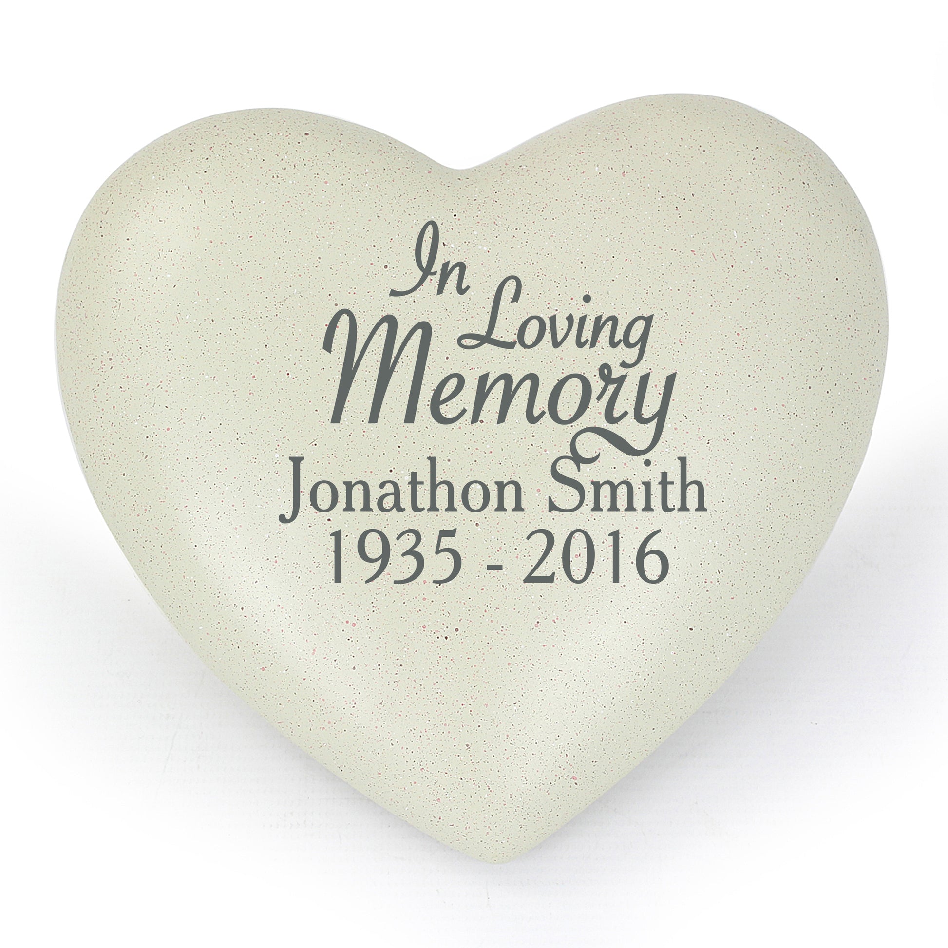 Personalised In Loving Memory Heart Memorial - MK&JD Gifts