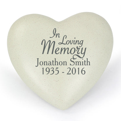 Personalised In Loving Memory Heart Memorial - MK&JD Gifts