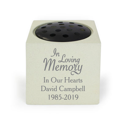 Personalised In Loving Memory Memorial Vase - MK&JD Gifts