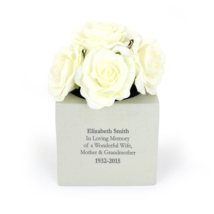 Personalised Memorial Vase - MK&JD Gifts